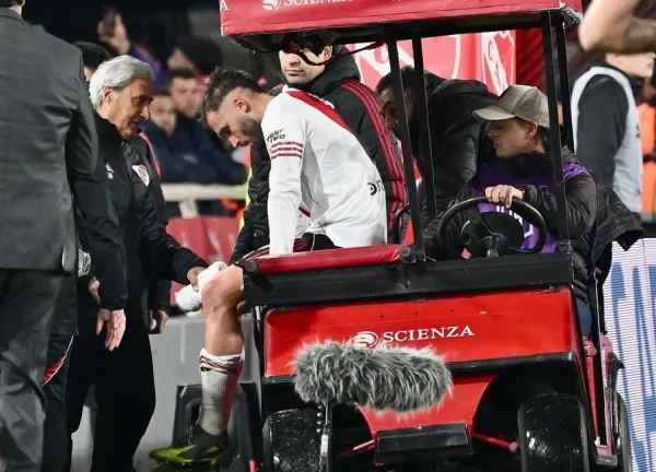 El mensaje de Germán Pezzella tras confirmarse su dura lesión en River