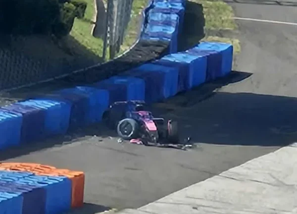 Franco Colapinto se accidentó durante una prueba de neumáticos con Alpine en Hungría